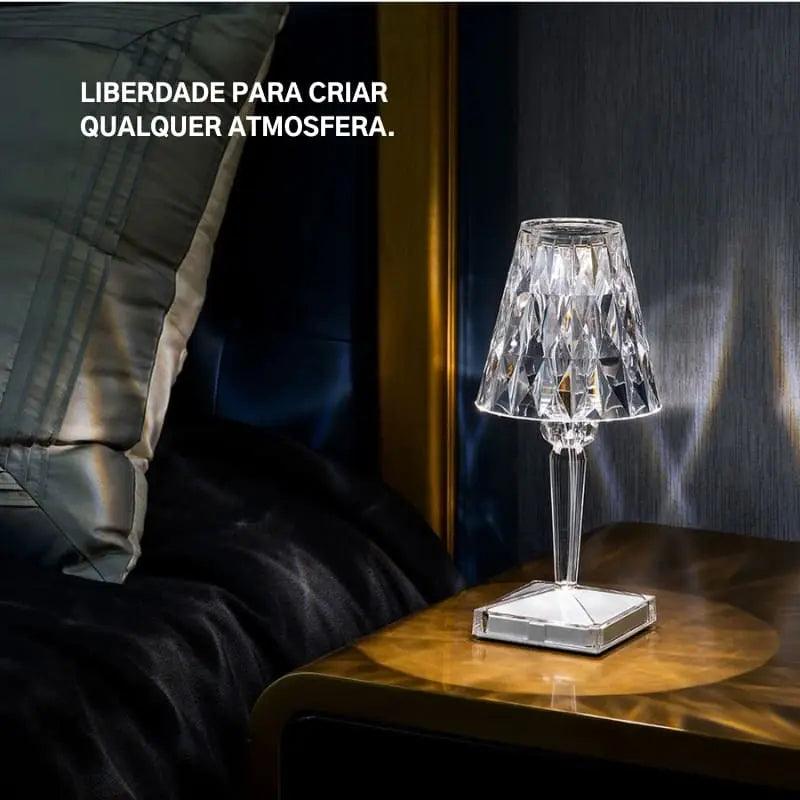 Luminária de Mesa Led Sem Fio 3 em 1 Premium Monaco